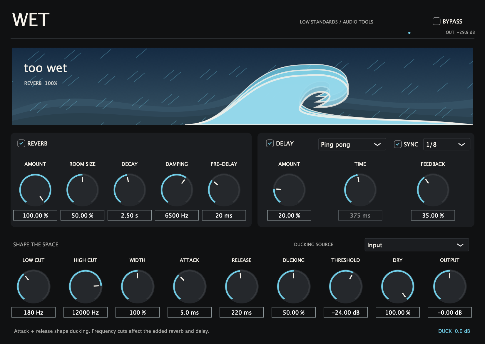 Actual WET plugin interface